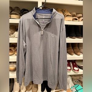 Rhoback Gray Quarter-Zip Pullover